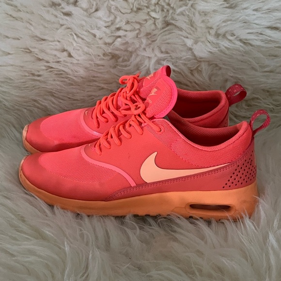 Nike Air Max Thea Orange Mid Casual Running Comfort Shoes - Picture 3 of 9